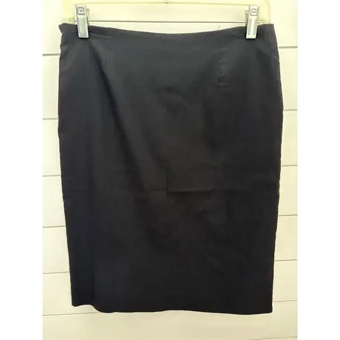 Cynthia Steffe Vintage 80s Black Suede Studded Pencil Skirt Size 6