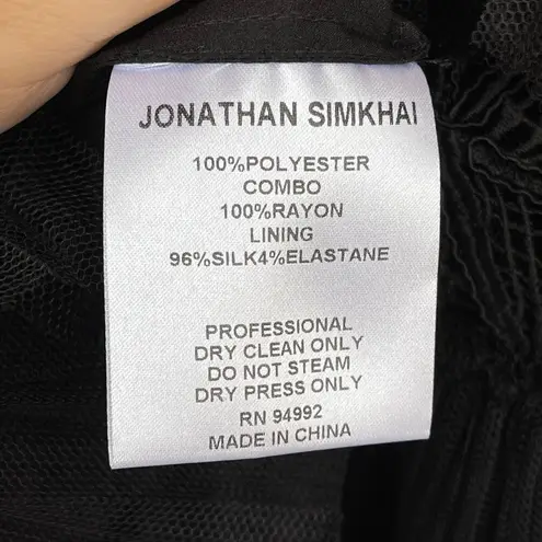 Jonathan Simkhai Lace and Tulle Mini Dress small Black