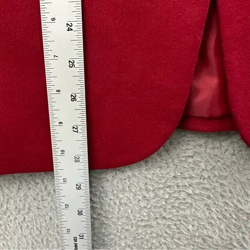 Vintage Sag Harbor 100% Wool Blazer Jacket Academia Preppy Holiday Office W 8P Red