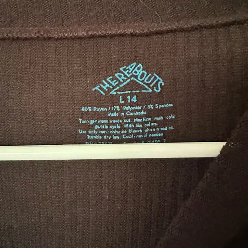 Black Mock Neck Knit Sweater Top Size M