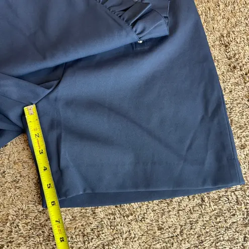 Tory Burch Brand new tech twill Tori Burch skirt / skort Navy ruffle cute size large