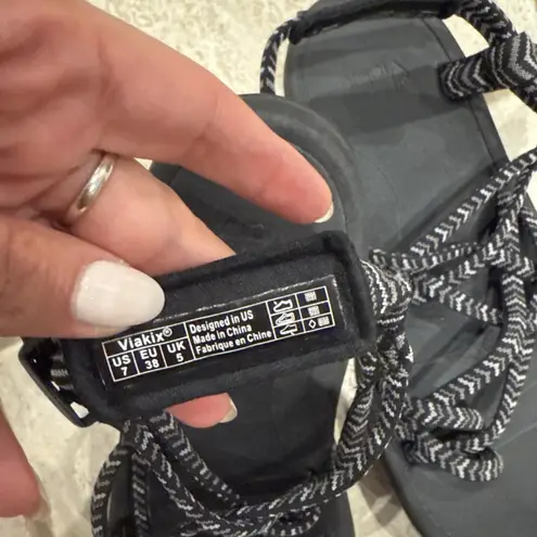 Viakix The Siena Sport Hiking Sandals Size 7 Black