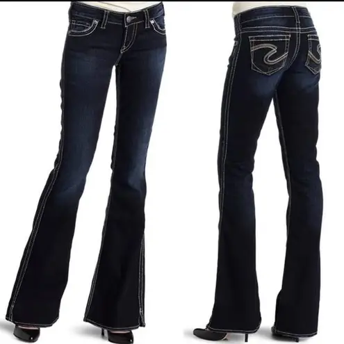 Silver Jeans  Frances 22”‎ NWOT Dark Wash Bell Bottom Size 34x35