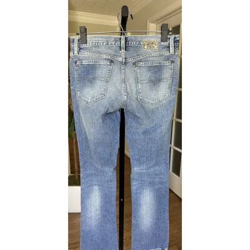 Ralph Lauren Sport Madison 888 Jeans Women's 28 Light Wash Distressed Denim