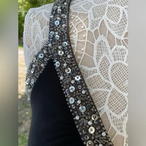 Montorio Knitwear Full Length Beaded Black Evening Formal Gown Dress Elegant M Size undefined