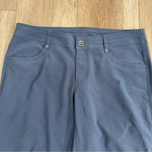 Kuhl Trekr Kapri Pants 6 Blue Stretch Hiking Travel Cropped Capri Outdoor EUC