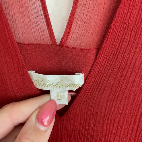 Shoshanna Red Silk Mini Dress