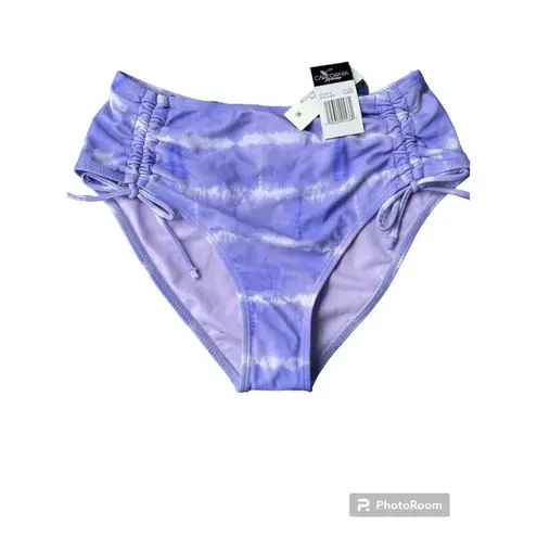 California Waves NWT, Women, , High Waisted Bikini Bottom, Tie-dye, Sz M