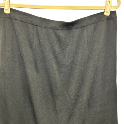 Misook Women Skirt 3X Black Knit Stretch Comfort Minimalist Office Work Capsule