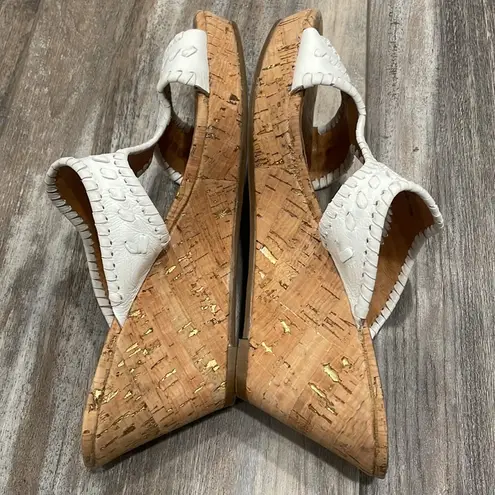 Jack Rogers Jack Roger White Wedge Sandals