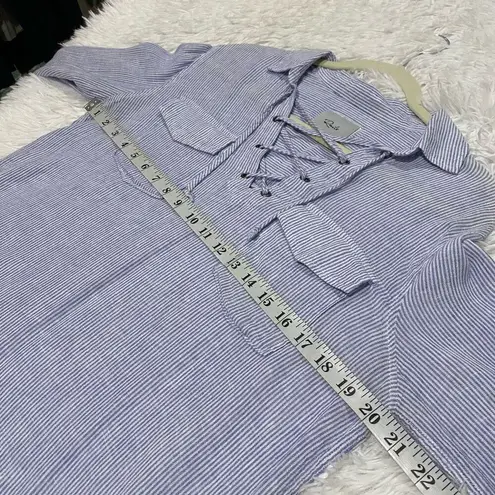 Rails Matea Blouse in Cabo Stripe Blue White Small
