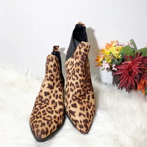 Bella Vita Leopard Chelsea Ankle Booties