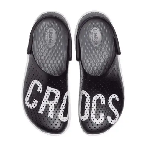 Crocs  Literide Logo Mania Clog Unisex Black W8