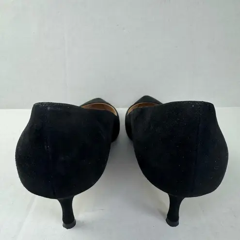 Manolo Blahnik Stiletto Heels Classic Black Suede Size 39.