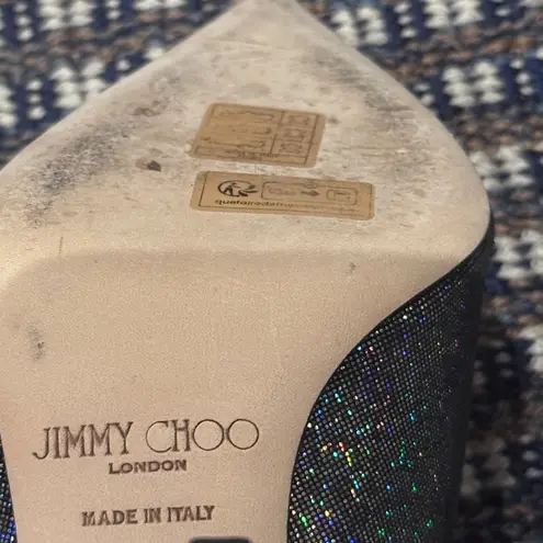 Jimmy Choo Love Disco Glitter Pointed Toe Pump (Women)