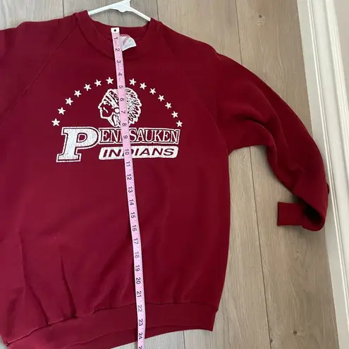 None Vintage maroon long sleeve graphic sweatshirt