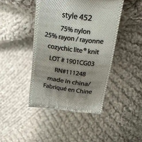 Barefoot Dreams Women Cardigan M CozyChic Lite Beige Open Front Minimalist Soft