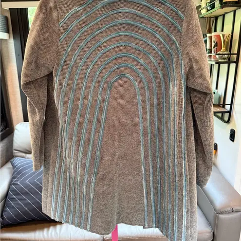 SISSAE Chic Gray Trench Coat Wool