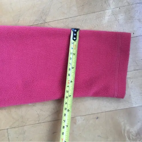LL Bean Full Zip, Lightweight Fleece Jacket, Pink, Red, Size M Pink Size M