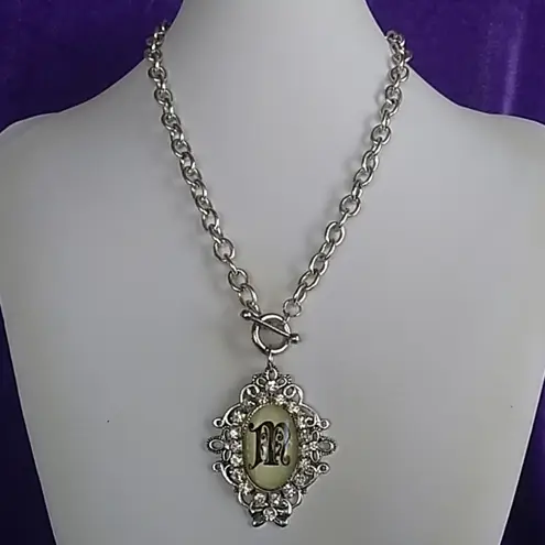 Ladies' Old English Monogram Initial Necklace