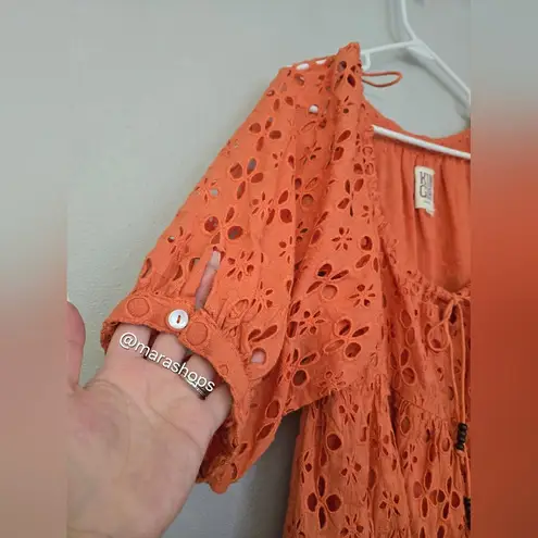 Kinga Csilla The Medina Broderie Anglaise Lace Liberty Orange Mini Size undefined