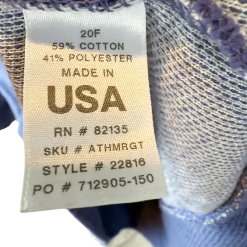 Fresh Produce Blue Pullover Top Lightweight Casual 3/4 Sleeve Women's M/L