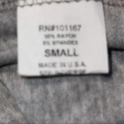 Kim And Cami HALF SLEEVE HIGH LOW TUNIC GRAY TOP SIZE SMALL