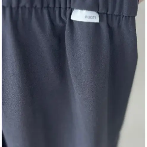 Vuori Villa Romper Women XL Black Wide Leg Pleated Short Jumpsuit Stretch Lounge