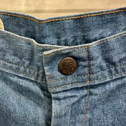 VTG 70s Landlubber Denim Maxi Skirt High Waist Cottage Hippie Retro Boho Medium Blue