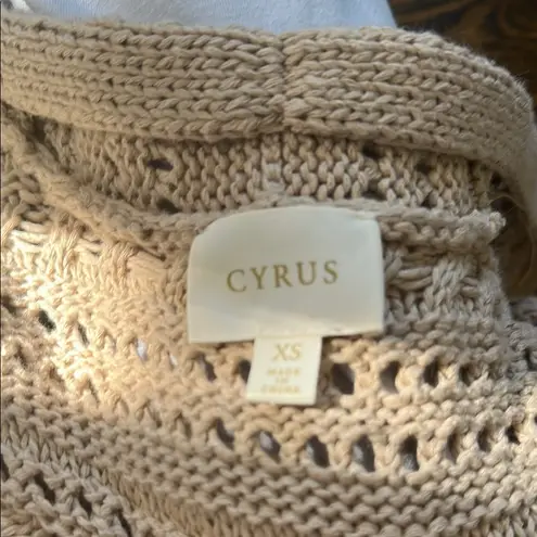 Cyrus Cream Cardigan with Textured Knit Design