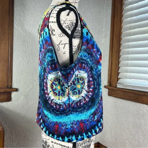 Bisou Bisou | The Dye Rose Print Lined Crop Tank Size L