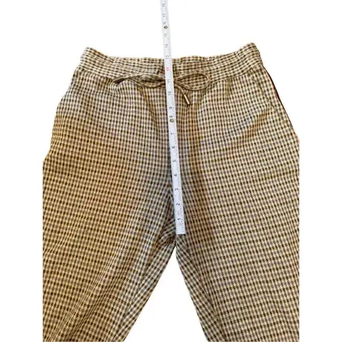 Maeve by Anthropologie Tan Plaid Pull on Pants Sz XS