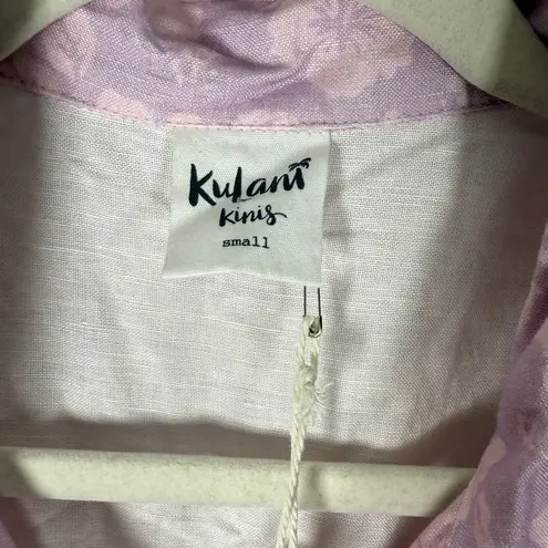 Kulani Kinis Relaxed Linen Button Front Shirt