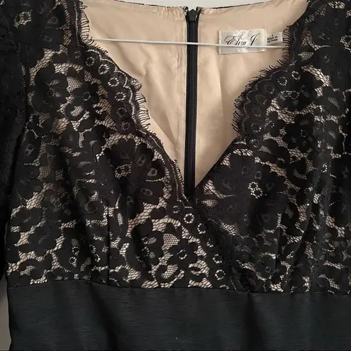 Eliza J NWT . Lace & Faille Mini Dress Size 4 Nordstrom Cocktail Evening Formal