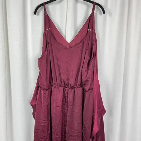 City Chic Pomegranate Red Dreaming Dress Sz.XXL/24 NWT