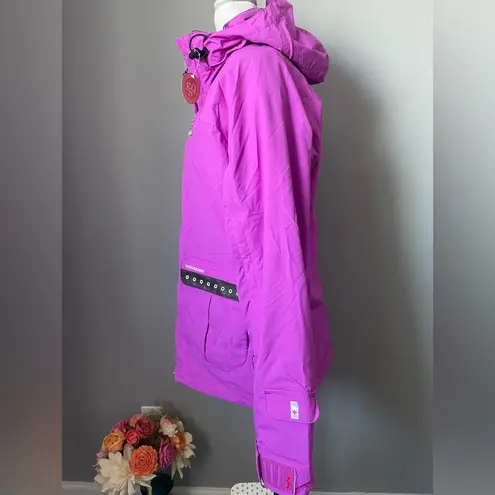 FOURSQUARE Women's Purple 15K Hooded Snowboard Ski Jacket NWT Pink Size XL