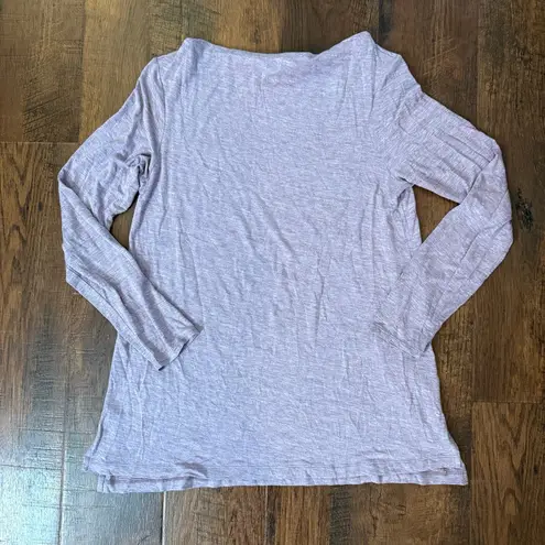 Adrienne Vittadini periwinkle long sleeve tissue tee tunic, size M, NWOT