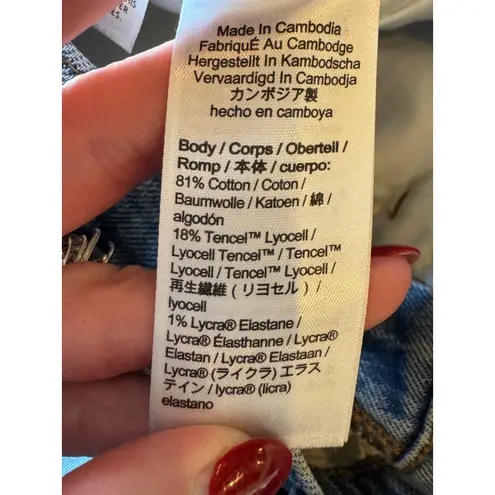 J Crew Jeans Women 25 Blue Medium Wash Distressed Denim Demi Boot Crop Preppy