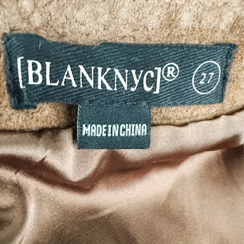 BLANKNYC Womens Suede Skirt Size 27 Brown‎ Mini Boho 70s Western Capsule Fall Brown