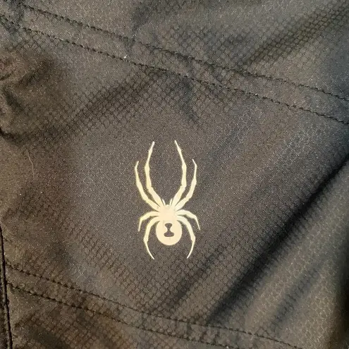 Spyder Black Sleeveless Full Zip Front Mock Neck Casual Vest Women Sz M