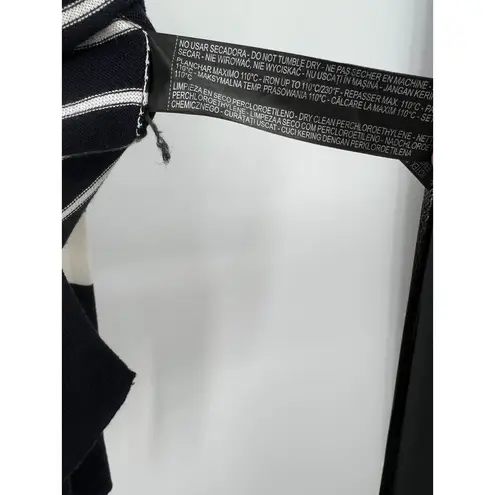 ZARA  | S | Pullover Sweater lightweight Navy Striped Long Sleeve Top Women's