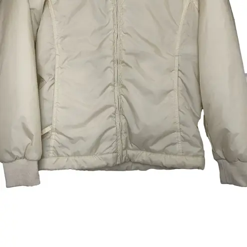 Burton Helsinki Botanical Winter Cream Snow Jacket Small Full Front Zip Pockets