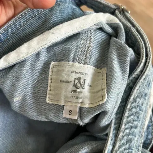 I & M Jeans 4/$25 NWT Denim Fryed Overall Skirt Sz S