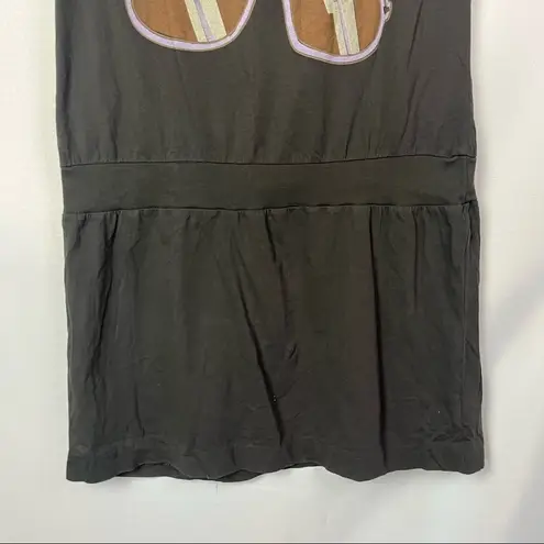 Drifter Gray Aviator Sunglasses Tank Mini Dress L Size L