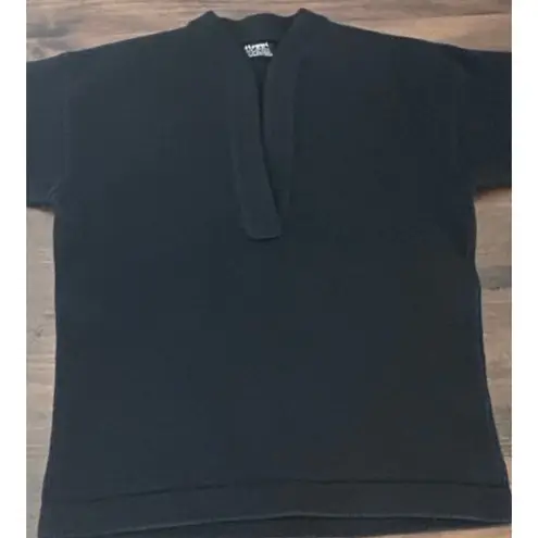 ⭐️ Vintage Meggi Hand Loomed 100% New Wool Made In Germany Black Sweater Sz 36