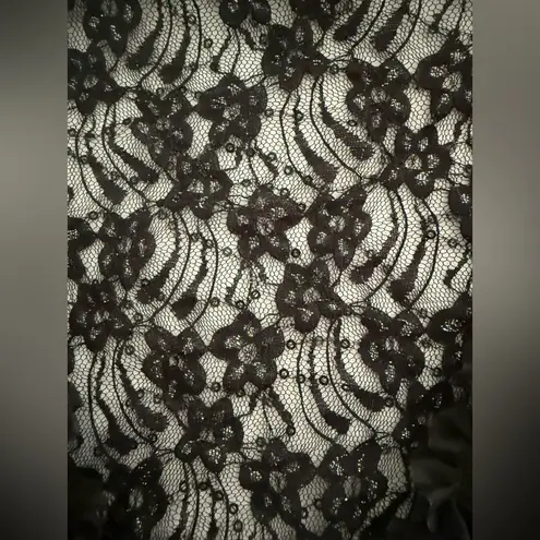 Vivian’s Fashions Black Embroidery Lace Shawl Cardigan Bolero Shrug 3/4 Sleeve S