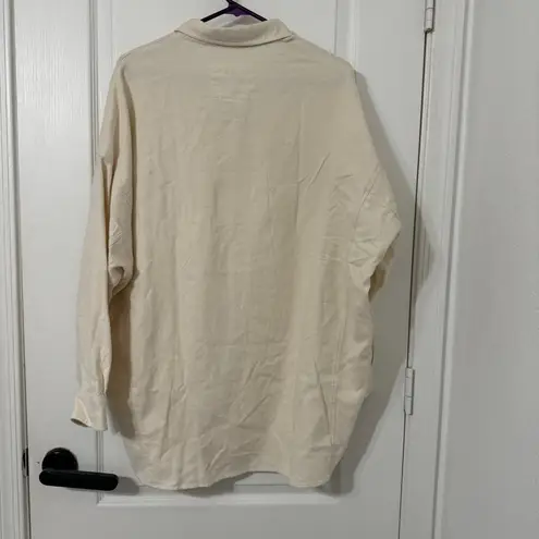 Frank & Eileen XS/Small NWOT McLoghlin Oversize Utility Shirt Vintage White