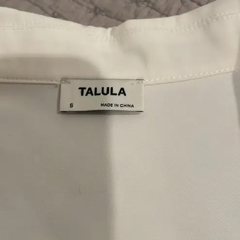 Talula White Crop Blouse