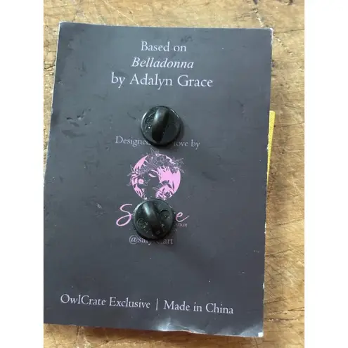 Owlcrate Exclusive Belladonna Enamel Pin 2 Of 12 Perfect Pairings Collection By Gold