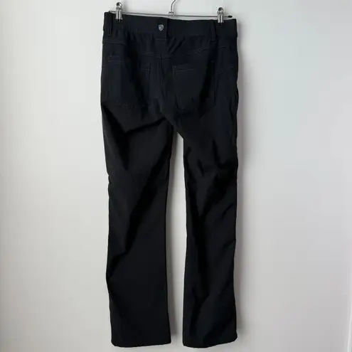 Kuhl Strattus Pants Wrinkle Free Air Fabric Ruched Leg Black Size 2